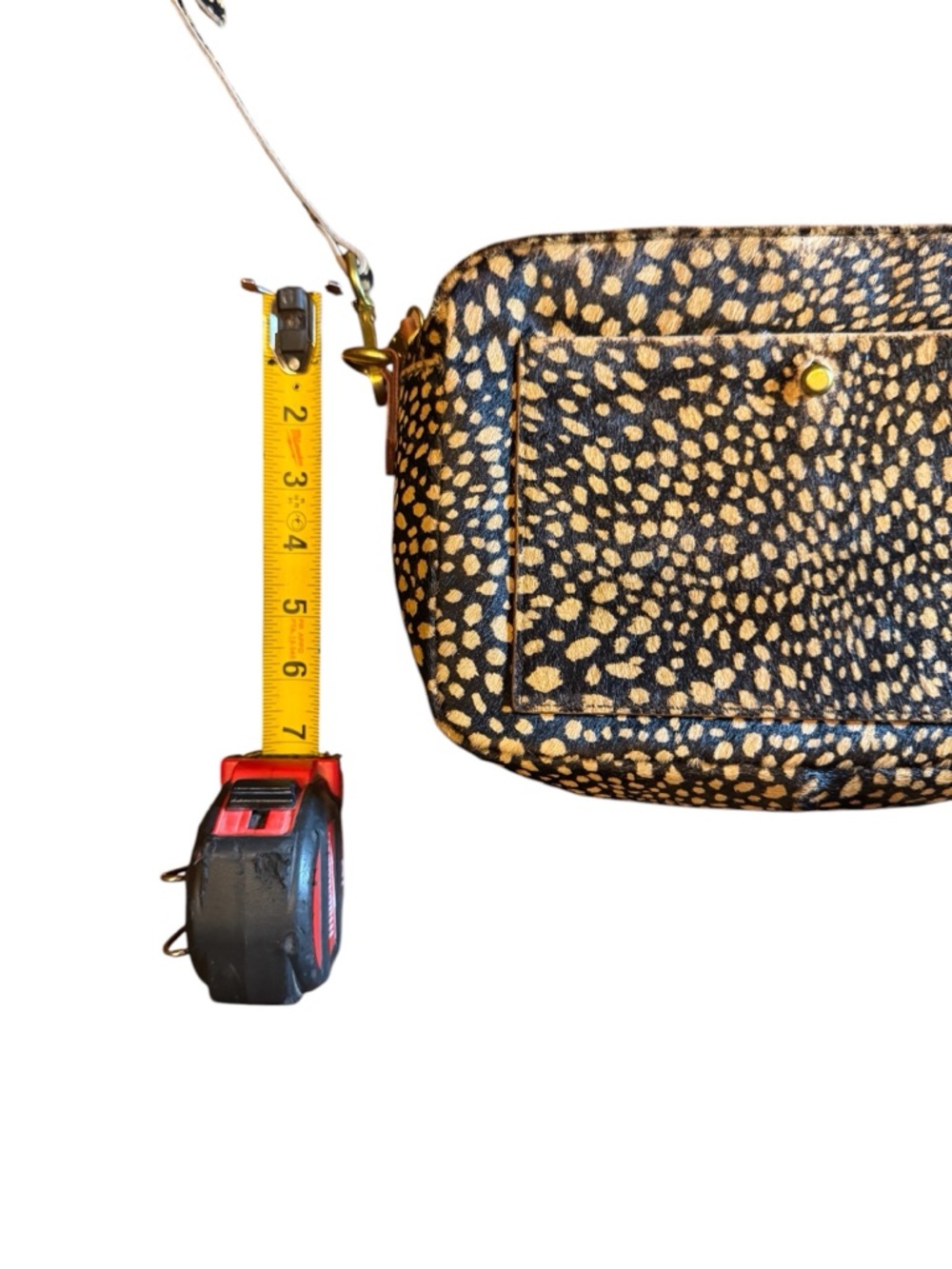 Madewell The Transport Camera Crossbody Bag in Leopard Print Calf Hair - Picture 13 of 13